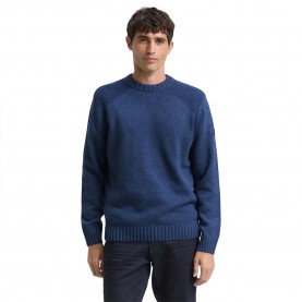 блуза,мъжки,пуловери,tom,tailor,1048759,sweater,blue,(ocean,blue,melange)