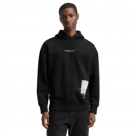 суичър,мъжки,пуловери,tom,tailor,1049005,hoodie,black,(black)