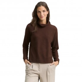 блуза,дамски,пуловери,дамски,плетени,дрехи,tom,tailor,1049012,sweater,dark,pecan,brown,melange