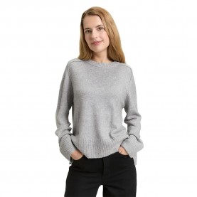 Блуза Tom tailor 1049189 sweater - Grey (Medium Silver Grey Melange) блуза,мъжки,пуловери,дамски,пуловери,tom,tailor,1049189,sweater,grey,(medium,silver,grey,melange)
