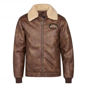 яке,мъжки,якета,petrol,industries,m,3050,jac121,leather,jacket,brown,(mud)