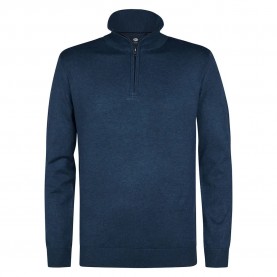 блуза,мъжки,пуловери,petrol,industries,m,3050,kwc207,half,zip,sweater,dark,denim,(blue)