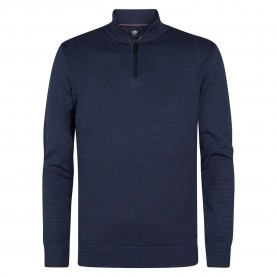 блуза,мъжки,пуловери,petrol,industries,m,3050,kwc212,half,zip,sweater,royal,navy,(blue)