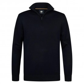 блуза,мъжки,пуловери,petrol,industries,m,3050,kwc207,half,zip,sweater,black,(royal,navy)
