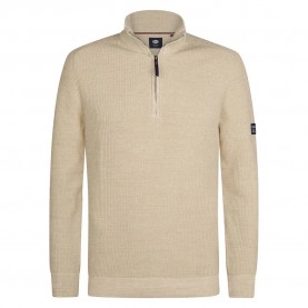 блуза,мъжки,пуловери,petrol,industries,m,3050,kwc227,half,zip,sweater,raw,sand,(beige)