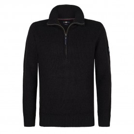 блуза,мъжки,пуловери,petrol,industries,m,3050,kwc262,half,zip,sweater,deep,black,(black)