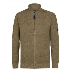блуза,мъжки,пуловери,petrol,industries,m,3050,kwc285,full,zip,sweater,tan,(brown)