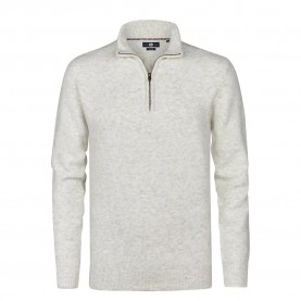 блуза,мъжки,пуловери,petrol,industries,m,3050,kwc290,half,zip,sweater,grey,(antique,white,melee)