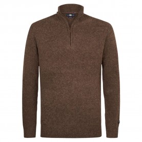блуза,мъжки,пуловери,petrol,industries,m,3050,kwc290,half,zip,sweater,brown,(mud)