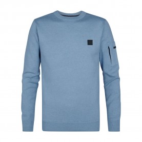 блуза,мъжки,пуловери,petrol,industries,m,3050,kwr249,sweater,pale,blue