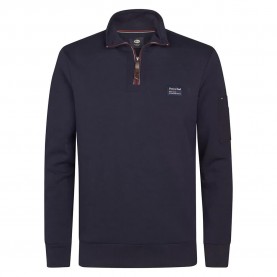 блуза,мъжки,пуловери,petrol,industries,m,3050,swc364,half,zip,sweatshirt,royal,navy,(blue)