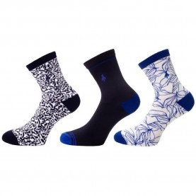 Чорапи Green lamb Pk long socks 3 pairs - White / Blue (Navy / Electric Blue) чорапи,дамски,чорапи,green,lamb,pk,long,socks,3,pairs,white,blue,(navy,electric,blue)