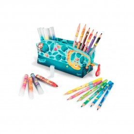 канцеларски,принадлежности,maped,jungle,fever,pencil,case,multicolor,(green,blue)