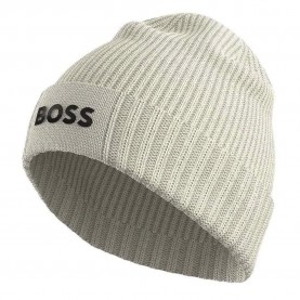 Шапка BOSS Asic beanie - Beige (Open White 131) шапка,всички,шапки,boss,asic,beanie,beige,(open,white,131)