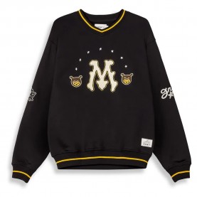 Блуза Grimey Mud´S The Residence V Neck Vintage sweatshirt - Black блуза,мъжки,пуловери,grimey,mud´s,the,residence,v,neck,vintage,sweatshirt,black