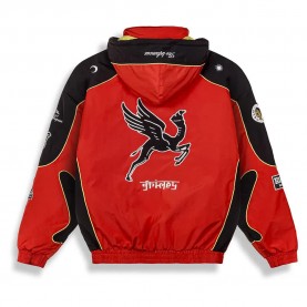 Блуза Grimey Race War full zip sweatshirt - Red (Red) блуза,мъжки,пуловери,дамски,пуловери,grimey,race,war,full,zip,sweatshirt,red,(red)