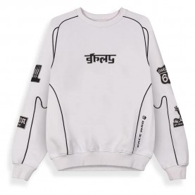 Блуза Grimey Race War Vintage sweatshirt - Grey (Light Grey) блуза,мъжки,пуловери,дамски,пуловери,grimey,race,war,vintage,sweatshirt,grey,(light,grey)