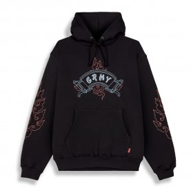 Суичър Grimey Sampans Regular hoodie - Black (Black) суичър,мъжки,пуловери,дамски,пуловери,grimey,sampans,regular,hoodie,black,(black)