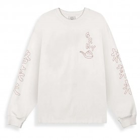 Тениска Grimey Sampans Lords long sleeve T-shirt - White (Off White) тениска,мъжки,тениски,дамски,тениски,grimey,sampans,lords,long,sleeve,t,shirt,white,(off,white)