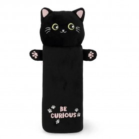 канцеларски,принадлежности,legami,plush,kitty,pencil,case,black,(multicolor)