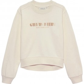 блуза,детски,блузи,calvin,klein,ig0ig03069,sweatshirt,beige,(whitecap,gray)