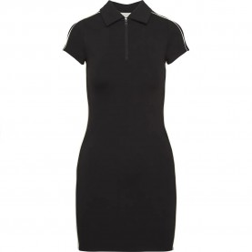дънки,дамски,поли,и,рокли,calvin,klein,jeans,punto,milano,shrunken,short,sleeve,dress,black,(black)