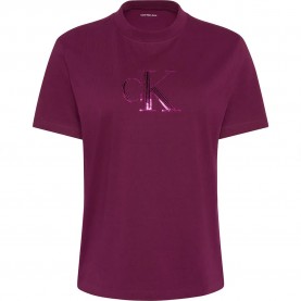 тениска,мъжки,тениски,дамски,тениски,calvin,klein,jeans,sequin,short,sleeve,t,shirt,purple,(coal)