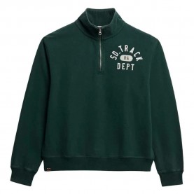 блуза,дамски,блузи,superdry,athletic,ess,applique,half,zip,sweatshirt,enamel,green,(green)
