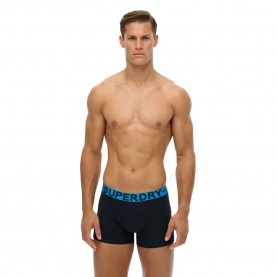 Боксерки Superdry Boxers 3 units - Black (Triple Navy / Turquoise) боксерки,мъжко,бельо,superdry,boxers,3,units,black,(triple,navy,turquoise)