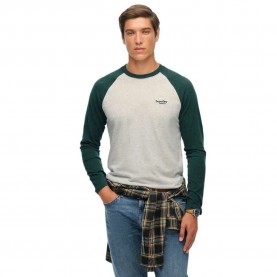 тениска,мъжки,тениски,superdry,essential,baseball,long,sleeve,t,shirt,grey,(glacier,grey,marl,buck,green,m)