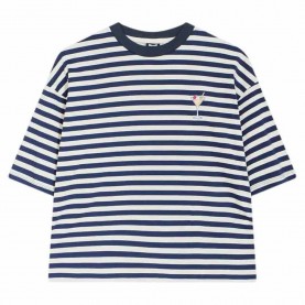 тениска,дамски,тениски,kaotiko,ar004,01,m002,short,sleeve,t,shirt,navy,stripeds,cocktail,(blue)