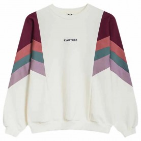блуза,дамски,блузи,kaotiko,ginger,sweatshirt,ivory,wine,burgundy,board,violet,(white)