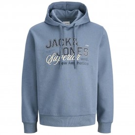 суичър,мъжки,пуловери,jack,&,jones,12258873,logo,2,colors,hoodie,blue,(blue,mirage)