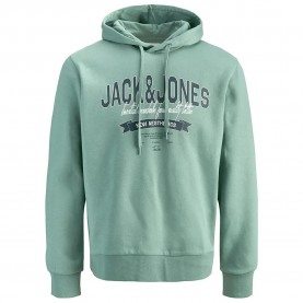 суичър,мъжки,пуловери,jack,&,jones,12258873,logo,2,colors,hoodie,green,(mineral,blue)