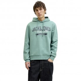 суичър,мъжки,пуловери,jack,&,jones,12279649,logo,2,colors,hoodie,green,(mineral,blue)
