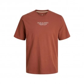 тениска,мъжки,тениски,jack,&,jones,archie,short,sleeve,t,shirt,henna,(brown)