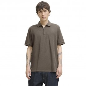 Jack & jones Austin Zip Polo Ss short sleeve polo - Brown (Falcon / Detail Classic) дамски,блузи,с,яка,мъжки,блузи,с,яка,jack,&,jones,austin,zip,polo,ss,short,sleeve,polo,brown,(falcon,detail,classic)
