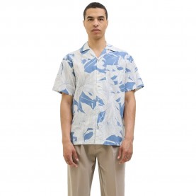 риза,с,къс,ръкав,мъжки,ризи,jack,&,jones,bahamas,print,resort,short,sleeve,shirt,quiet,harbor,(white)