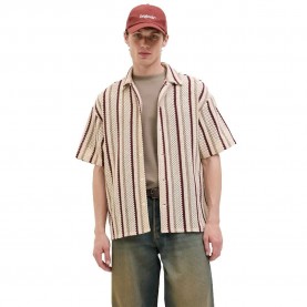 риза,с,къс,ръкав,мъжки,ризи,jack,&,jones,bellagio,crochet,short,sleeve,shirt,antique,white,(beige)
