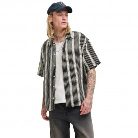 риза,с,къс,ръкав,мъжки,ризи,jack,&,jones,bellagio,crochet,short,sleeve,shirt,black