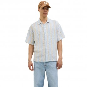 риза,с,къс,ръкав,мъжки,ризи,jack,&,jones,bellagio,crochet,short,sleeve,shirt,skyway,(blue)