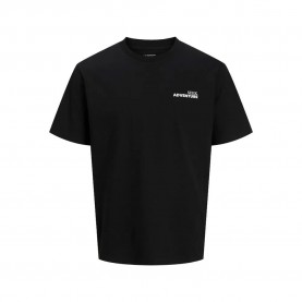 тениска,мъжки,тениски,jack,&,jones,botanic,short,sleeve,t,shirt,black