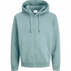 Блуза Jack & jones Bradley full zip sweatshirt - Green (Mineral Blue) блуза,мъжки,пуловери,jack,&,jones,bradley,full,zip,sweatshirt,green,(mineral,blue)