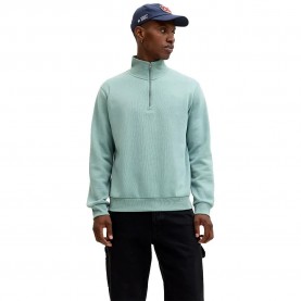 Блуза Jack & jones Bradley half zip sweatshirt - Green (Mineral Blue) блуза,мъжки,пуловери,jack,&,jones,bradley,half,zip,sweatshirt,green,(mineral,blue)
