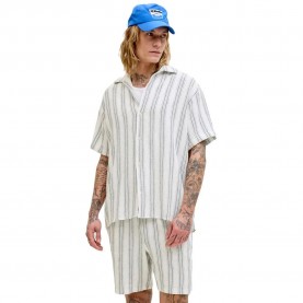 риза,с,къс,ръкав,дамски,ризи,мъжки,ризи,jack,&,jones,coba,striped,resort,short,sleeve,shirt,white,grey,(cloud,dancer,stripes,stripes)