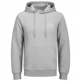 Суичър Jack & jones Corp Logo Plus Size hoodie - Grey (Ultimate Grey / Detail Small Print) суичър,мъжки,пуловери,jack,&,jones,corp,logo,plus,size,hoodie,grey,(ultimate,grey,detail,small,print)
