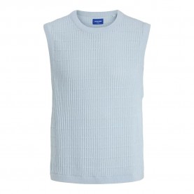 потник,мъжки,пуловери,jack,&,jones,dia,knitted,vest,skyway,(blue)