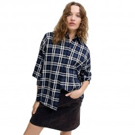 карирана,риза,дамски,блузи,дамски,ризи,jack,&,jones,hailey,bella,flannel,jjxx,long,sleeve,shirt,estate,blue,detail,check,(blue)
