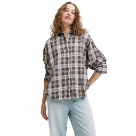 карирана,риза,дамски,блузи,дамски,ризи,jack,&,jones,hailey,bella,flannel,jjxx,long,sleeve,shirt,seal,brown,detail,check,(brown)