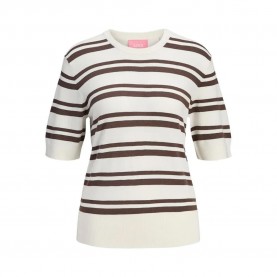 блуза,дамски,пуловери,дамски,плетени,дрехи,jack,&,jones,layla,comfy,jjxx,short,sleeve,sweater,vanilla,ice,stripes,bracken,(multicolor)